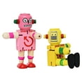 thumbnail image 1 of 2 Pcs Jouets Robots en Bois Robots Torsadés Jouet Éducatif pour Enfants Style Aléatoire, 1 of 8
