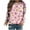 Pink, variant on IROINNID Women's Long Sleeve Sweatshirt Round Neck Mid-Length Print Stylish Valentine's Day Sweatshirt Tops, Black