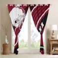 thumbnail image 4 of Erosebridal Football Game Curtains & Drapes Sports Decor Curtains, American Football Helmet 30%-50% Blackout Curtains Football Fans Window Curtains 38''Wx45''L(Arizona), 4 of 6