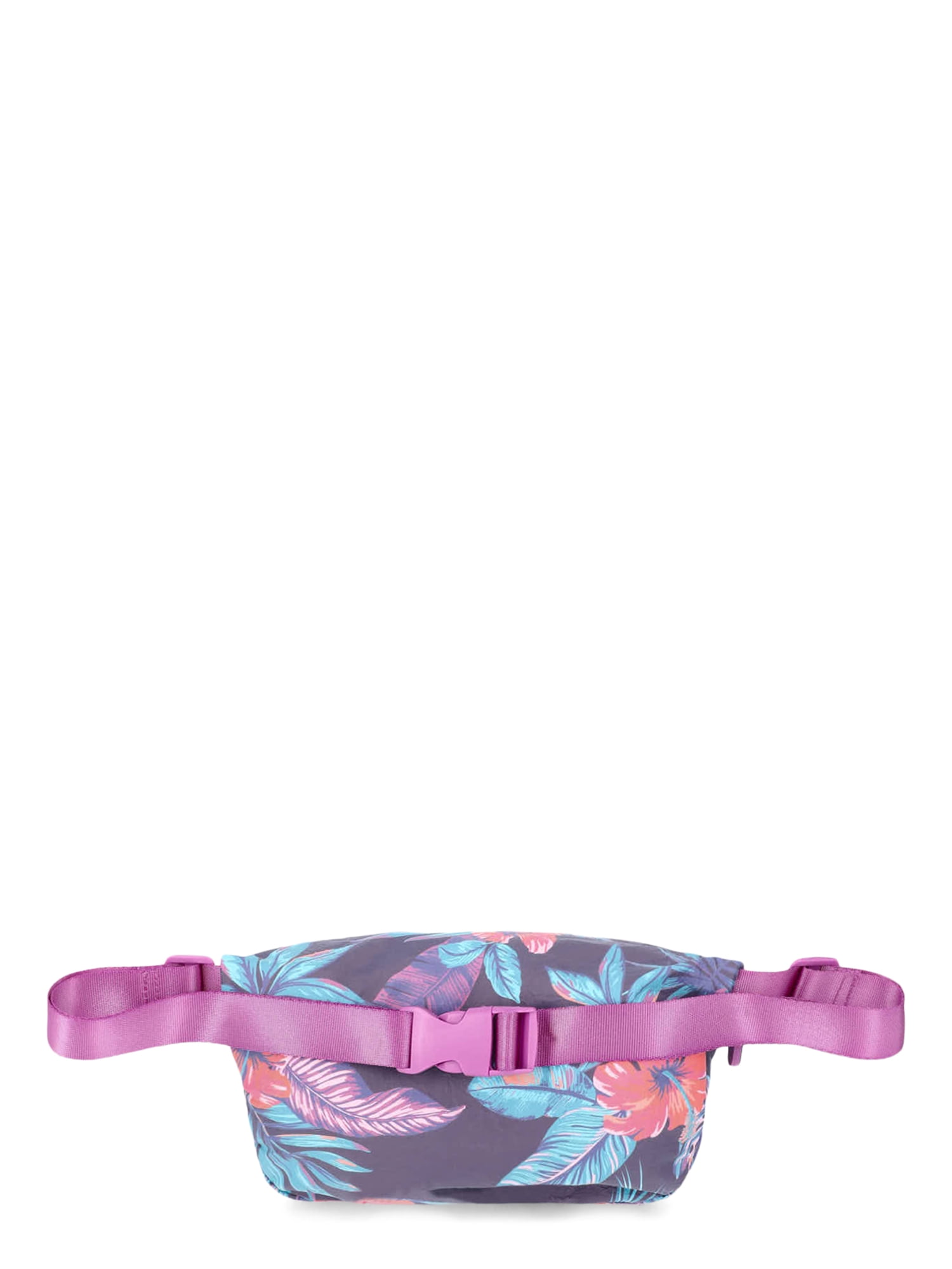 No Boundaries Beach Wipeable Fanny Pack, Navy Tropical, Women’s