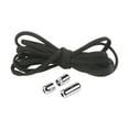 thumbnail image 2 of harmtty 1 Pair Sneaker Shoelaces Wear-resistant Elastic with Metal Buckles Lock Shoe Laces for Slip On Shoes,Black, 2 of 8