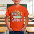 thumbnail image 2 of Boys Short Sleeve Graphic T Shirts, Kindergarten Letter Printed Crewneck Tops, Back to School First Day Casual Kids Tees, 2 of 5