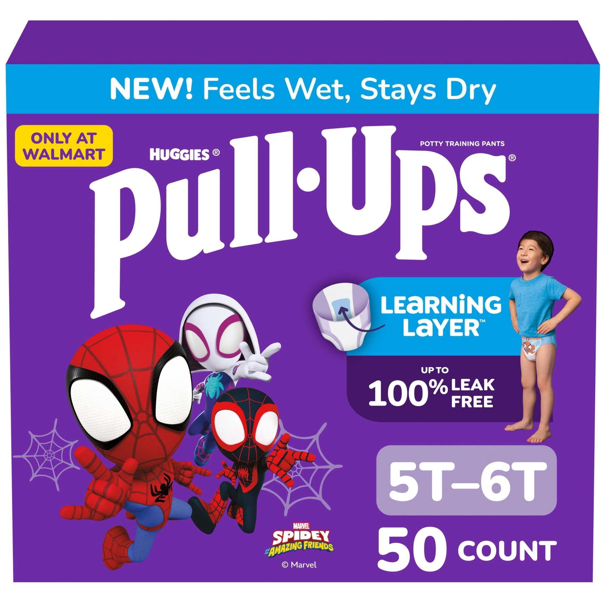 Pull-Ups Boys' Potty Training Pants, 5T-6T (46-60 lbs), 50 Count