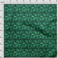 thumbnail image 4 of oneOone Silk Tabby Dark Green Fabric Texture Quilting Supplies Print Sewing Fabric By The Yard 42 Inch Wide, 4 of 5