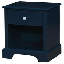 Furniture of America Belantra Solid Wood 1-Drawer Kids Nightstand in Blue