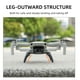 thumbnail image 4 of Inteprter Landing Gear Elevación del soporte Altura de la pierna extendida Reemplazo de liberación rápida para Mini Grey Type3 NO3, 4 of 6