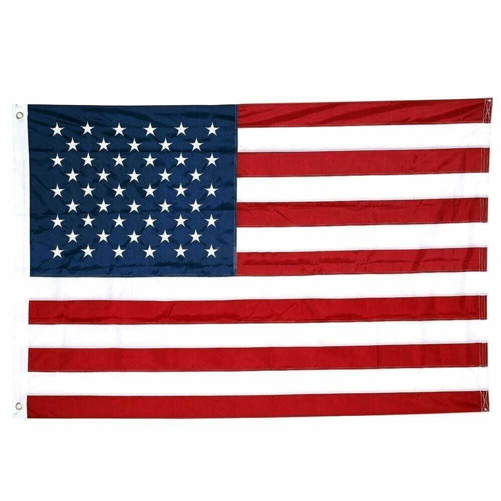 3x5 USA American Flag Spun Polyester Embroidered Stars Sewn Stripes Grommets