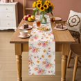 thumbnail image 2 of Spring Flowers Table Runner 72 Inches, Yellow Pink Floral Pastoral Botanical Bed Runner Dresser Scarves Tabletop for Indoor Outdoor Parties/Ceremony/Banquet, 18" x 72", 2 of 9