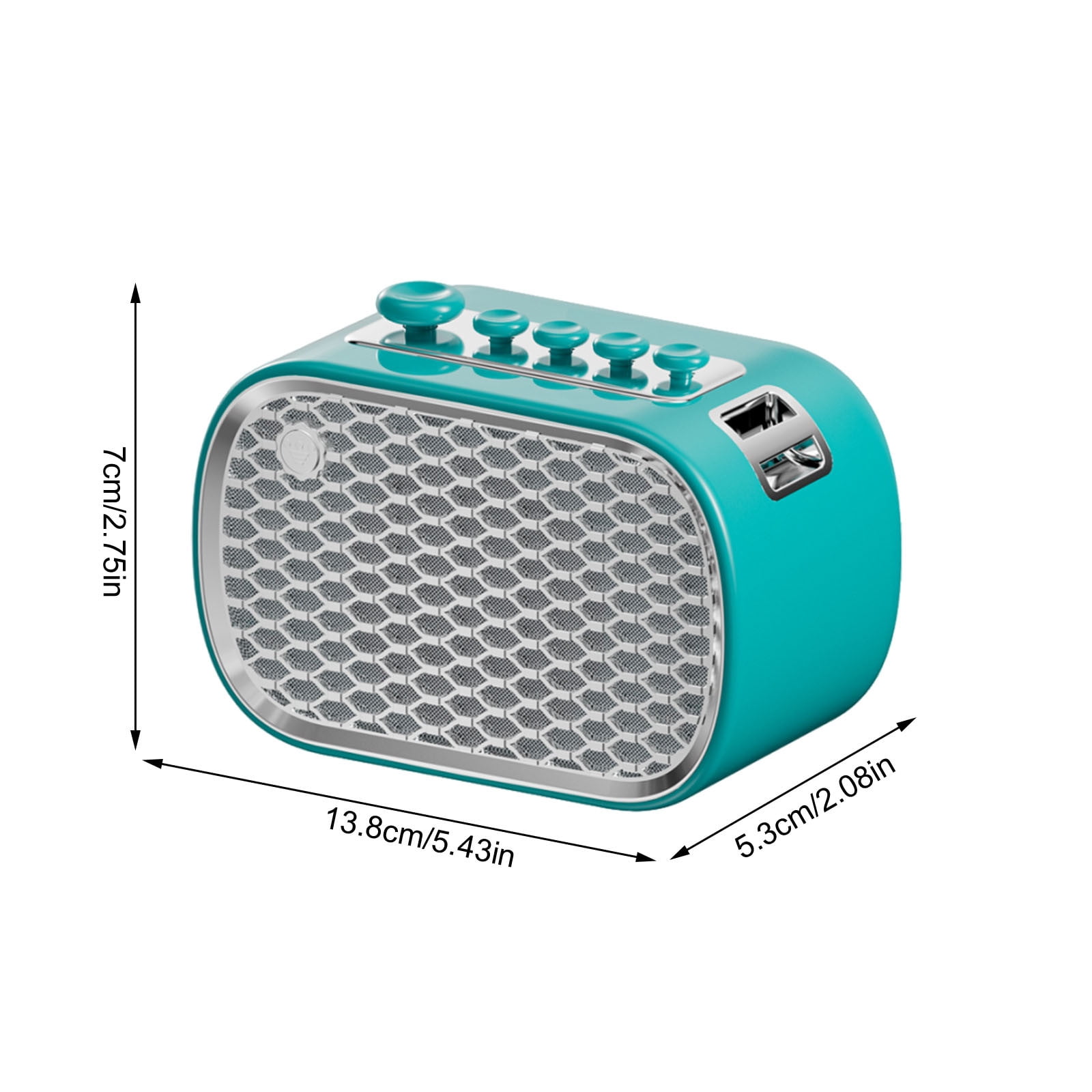 Nkmbld Wireless Speakers with Bluetooth Multifunction Sleep Meter White Noise Speaker FM Wireless Bluetooth Computer Home Bedside Desktop Audio, Blue