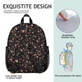 thumbnail image 4 of Floral Bloom Students Backpack - Bright Tropical Flower and Leaves with Watercolor Flower Pattern, Comfortable Adjustable Straps for Developing Students, 4 of 6