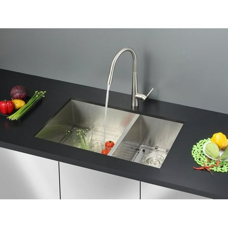 Ruvati Nesta 29'' L x 19'' W Double Basin Undermount Kitchen Sink