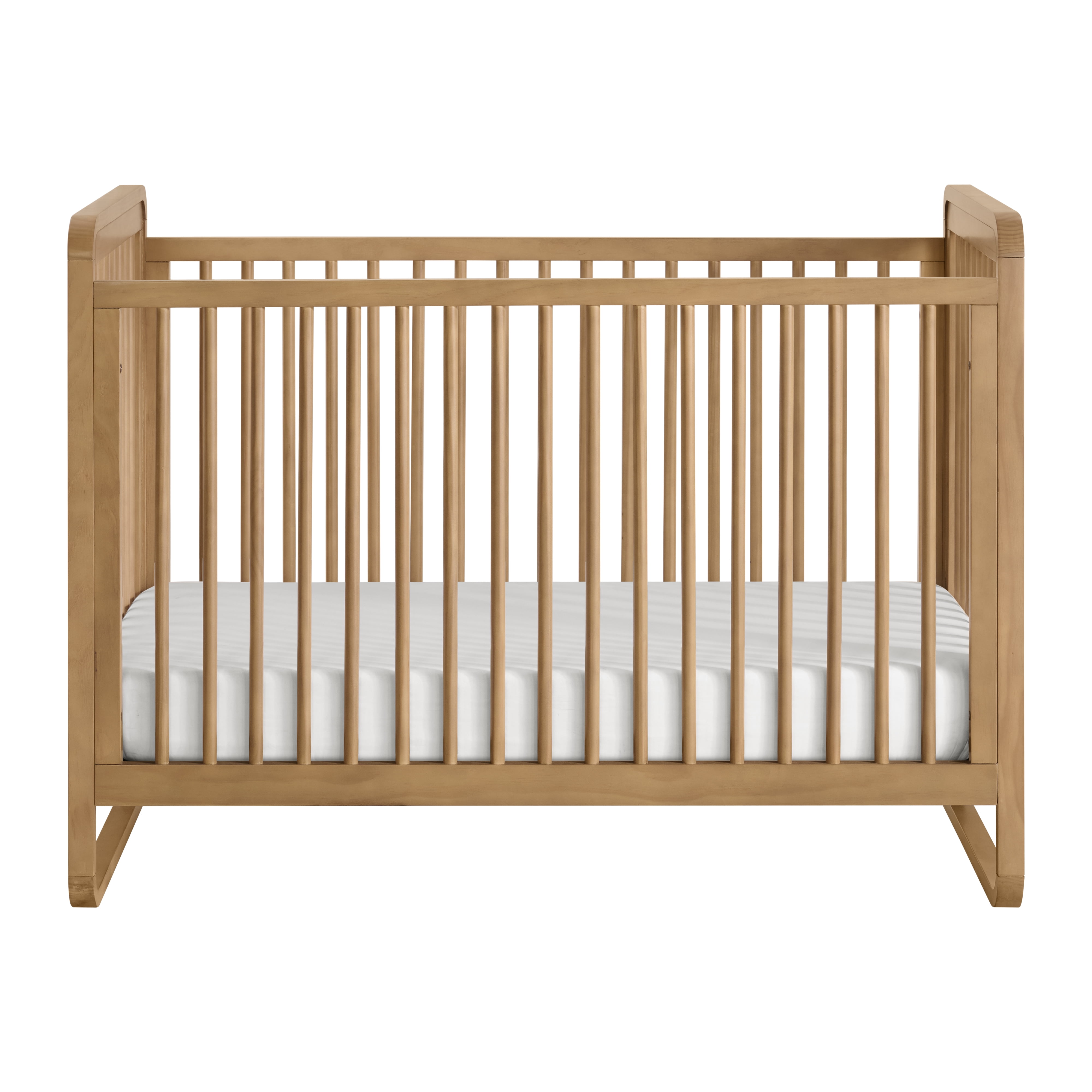 Oxford Baby Braxton Convertible Island Crib Honey Wood