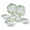 Green & White, variant on Fall Fox Dinnerware Set 12plates And