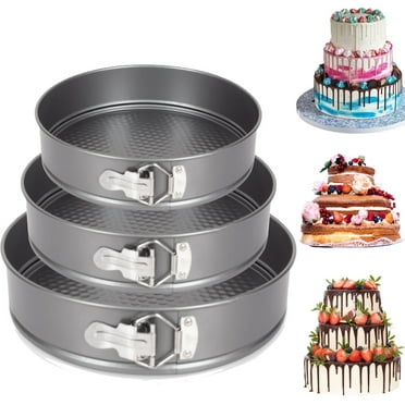 PinkSheep 9.4/10/11 Inch Non-stick Springform Cake Pans Set for Cheesecake Baking, Set of 3