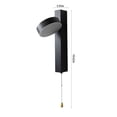 thumbnail image 4 of Fiudx Aplique de Pared Metálico con Cable, Luz Led Cálida Moderna, Elegante Aplique Dorado, Ideal para Salón, Dormitorio, Baño, Pasillo, Oficina, Tamaño 10 X 10 X 27 Cm, Fácil Instalación., 4 of 7