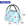 thumbnail image 2 of Fotbe Syringe And Red Cross Bolsa Térmica Portátil con Estampado, Bolsa de Entrega de Alimentos Aislada, Bolsa Reutilizable de Gran Capacidad para Comidas y Supermercado, 2 of 6