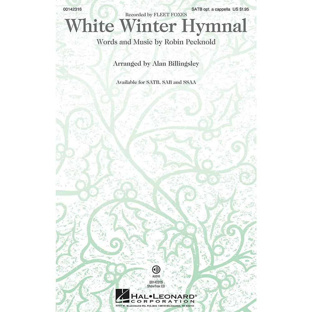 Hal Leonard White Winter Hymnal Ssaa By Fleet Foxes Arranged By