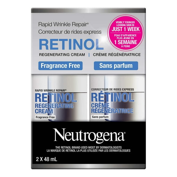 Neutrogena Rapid Wrinkle Repair, Fragrance Free, 2 x 48 mL