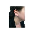 thumbnail image 3 of 1/4ct Diamond Drop Halo Hook Earrings Solid White Gold, 3 of 3