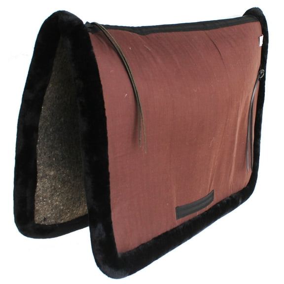 Australian Wool-Felt Horse Trail Rider Comfort Saddle Pad Brown 109SP560BR