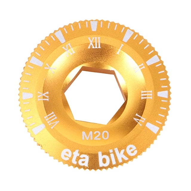 Juego de bielas de bicicleta, piezas de bielas, eje de pedalier, cubierta protectora para bicicleta de montaña y carretera dorado