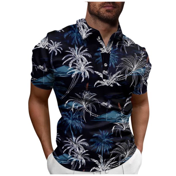 Summer Men's Performance Micro Elastic Short Sleeve Golf Short Sleeve Top 3XL