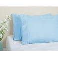 thumbnail image 5 of 600 Thread Count Egyptian Cotton Pillow Cases, Breathable, Cooling, 2-PCs (1-Pair) Pillow Cases Standard/Queen Size Pillow Cases (Medium Blue), 5 of 6