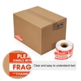 thumbnail image 3 of YAOMOBB Fragile Shipping Label Red White Fragile Sticker Handle with Care Self adhesive Rectangle Shipping Warning for Package Box, 3 of 5