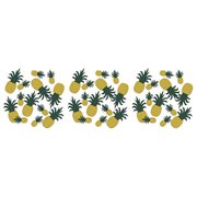 Beistle Pineapple Deluxe Sparkle Paper Confetti 1.5 Ounces Summer BBQ Tropical Hawaiian Decorations Luau Party Supplies Tableware, Green/Gold