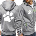 thumbnail image 4 of Sudadera con estampado de pata de perro de dibujos animados kawaii para hombre, sudadera con cremallera de moda de otoño, ropa deportiva informal de hip hop, sudadera con cremallera, abrigo de inviern, 4 of 4
