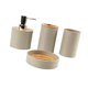 thumbnail image 4 of Juego de 4 accesorios de baño Macarena dispensador de jabón beige, 4 of 8