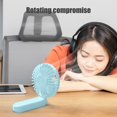 thumbnail image 6 of Fans That Blow Cold Air VibHome Handheld Fans New Usb Handheld Fans- Reversible Fans Head- Vertical Blowing- 3 Wind Speeds- Mini Desktop Rechargeable Brushless Folding Easy Storage Small Fans, 6 of 8