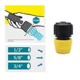 thumbnail image 5 of Universal Hose Coupling for 1/2 Inch 5/8 Inch 3/4 Inch Garden Water Straight Stop Valve Joint Part, 5 of 5