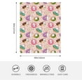 thumbnail image 5 of Rabbits Donut Throw Blanket Lightweight Warm Flannel Fleece Blankets Cozy Soft Air Conditioning Blanket Gift for Women Men Girls Boys 50"x40", 5 of 6