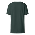 thumbnail image 5 of Gaexia Women's Casual Short Sleeve Pocket Tee Crew Neck Basic Top For Everyday Wear Stylish Comfort Solid (Dark Green,L), 5 of 5