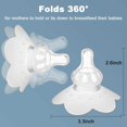 thumbnail image 3 of Njide Nipple Shields for Nursing Newborn,Breastfeeding Contact NippleShield for Latch Difficulties or Flat&Inverted Nipples,Soft Silicone with Travel Carrying Case, 3 of 7