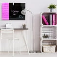thumbnail image 2 of Viztex Glacier Magnetic Glass Dry Erase Board Soft Violet Jet Black 17x23 inch, 2 of 9