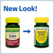 Spring Valley Slow Release Iron General Health & Wellness Dietary Supplement Tablets, 45 mg, 30 Count
