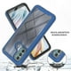 thumbnail image 2 of Shockproof Rugged Case with Built-in Screen Protector for Moto G60, Transparent Black Design, 2 of 5
