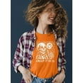thumbnail image 2 of Creep It Real Skeleton Halloween Graphic - Women's T-shirt, 2 of 4