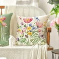 thumbnail image 5 of Spring Outdoor Throw Pillow Covers 20x20 Set of 2 Garden Flowers Farmhouse Patio Decorative Cushion Covers Home Decor Couch for Sofa Bedroom Livingroom, 5 of 5