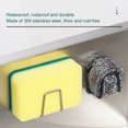 thumbnail image 4 of Maoww Stainless Steel Kitchen Sponge Rack Replacement Smooth Moistureproof Anti-rust Scissor Chopping Board Holder Hanger Type 1 Brushed, 4 of 9