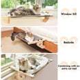 thumbnail image 6 of Cat Window Perch Grey 27.5''L X 15''W Sturdy Wood & Metal Frame for Large Cats, 6 of 6
