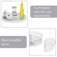 thumbnail image 5 of Mainstays Clear Lazy Susan Turntable Set with 3 Removable Bins for Organized Storage, 5 of 7