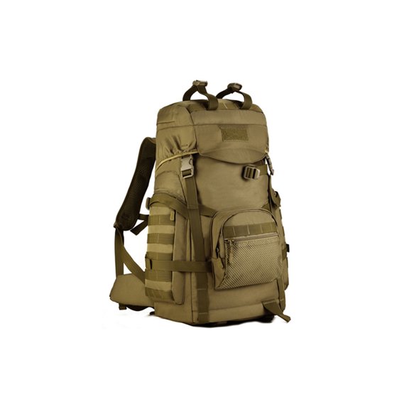 Soidarity para deportes al aire libre Bolsa grande impermeable Multi bolsillo Hombros Mochilas ajustables de gran capacidad Supervivencia Mochilas de mochilero Marrón Soidarity OD023066-02