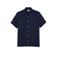 thumbnail image 4 of Lacoste - Camisa de Lino de Ajuste Regular para Hombre, Azul Marino, Large, 4 of 7