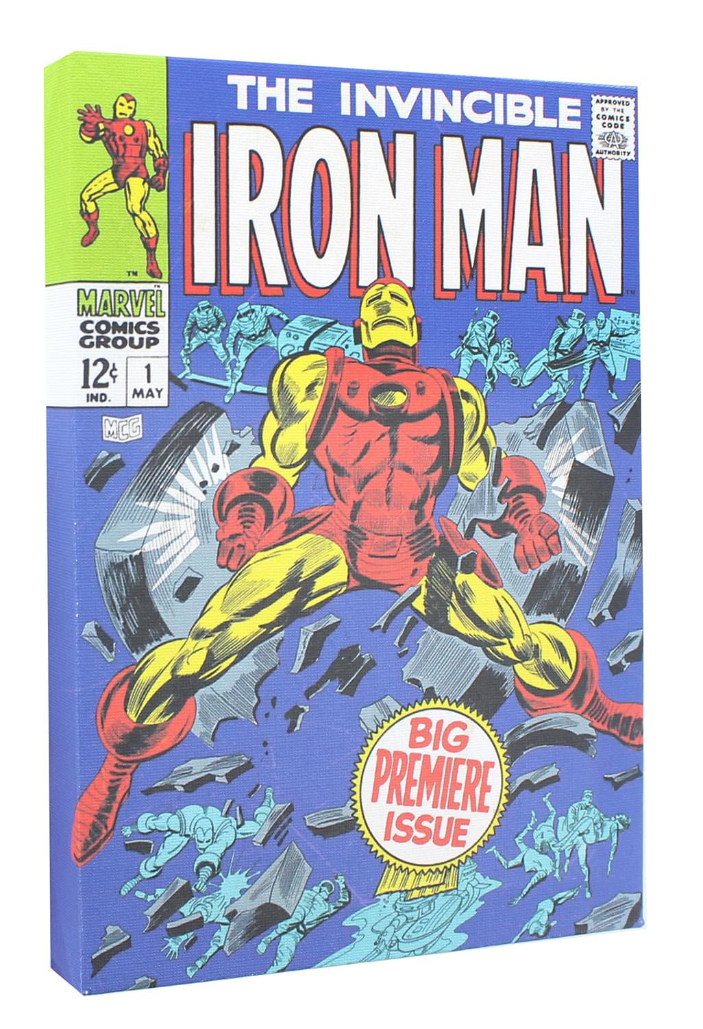 Marvel Comic Cover 20 x 20 Inch Canvas Wall Art   Invincible Iron Man 20