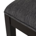 thumbnail image 4 of Noble House Newell Fabric Upholstered Birch Wood Dining Chairs, Set of 2, Charcoal and Walnut, 4 of 8