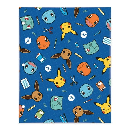 Pokémon 2-Pocket Paper Folder, 3-Hole Punched, Size 9.35 in W x 11.8 in H