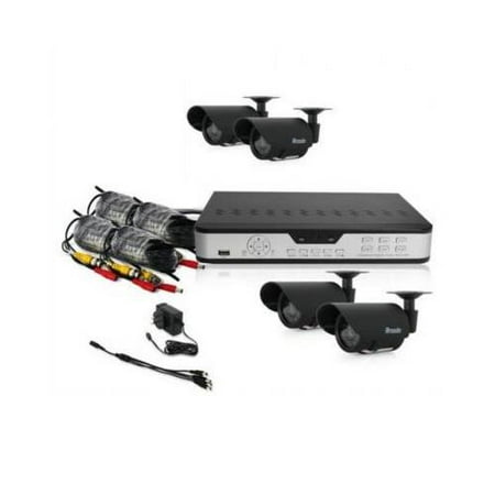 Zmodo PKD-DK4216-500GB 4 CH CCTV Security DVR LED Camera ...